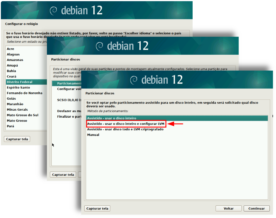 Instalação Assistida Debian